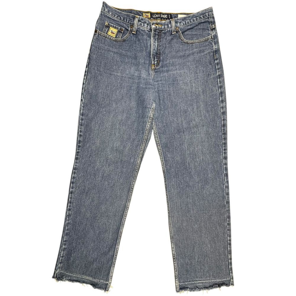 Cruel Girl Jeans Low Rise Relaxed Women's 15L Vintage Y2K 90s Open Hem Straight